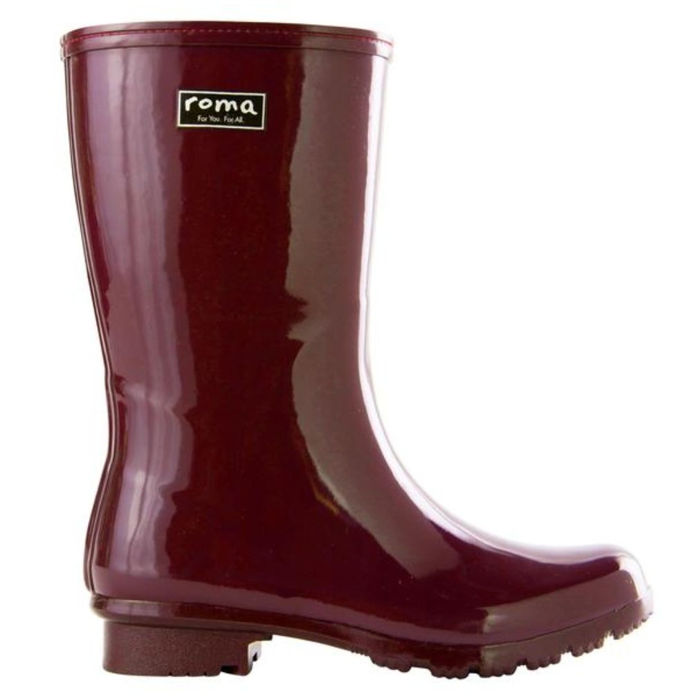 Maroon Roma Rain Boots